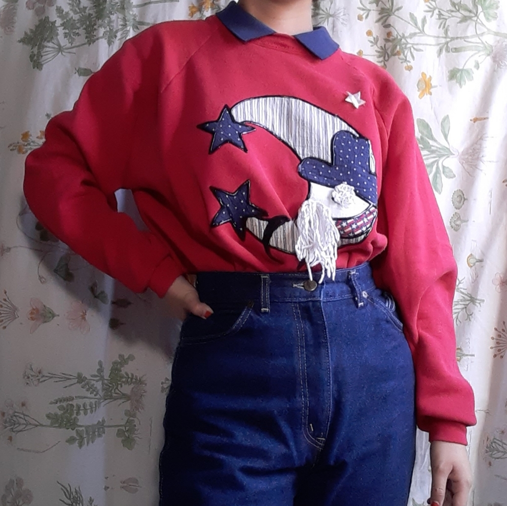 Vintage Grandpa Moon Sweater